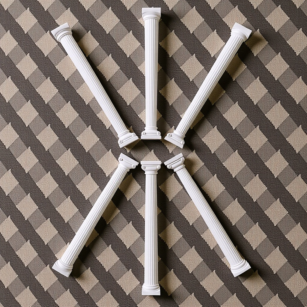 Gardening Tools Photo - 6Pcs Mini Roman Pillar Decorative Columns