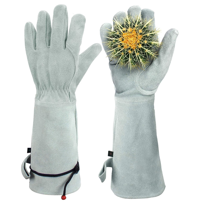 Cowhide Long Tube Garden Glove - Garden Gloves Thorn Proof review and price