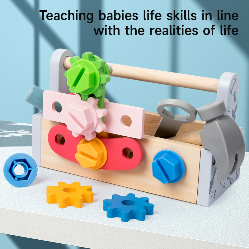 Children Toolbox Wooden Toys D - Gardening Tools Toddler review and price