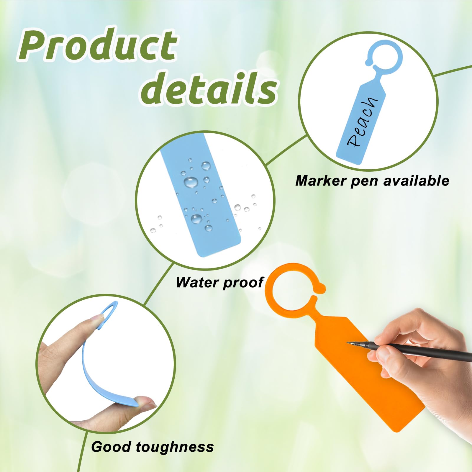 100PCS 10.7x2.3CM Plastic Gard - Plant Label Tags review and price