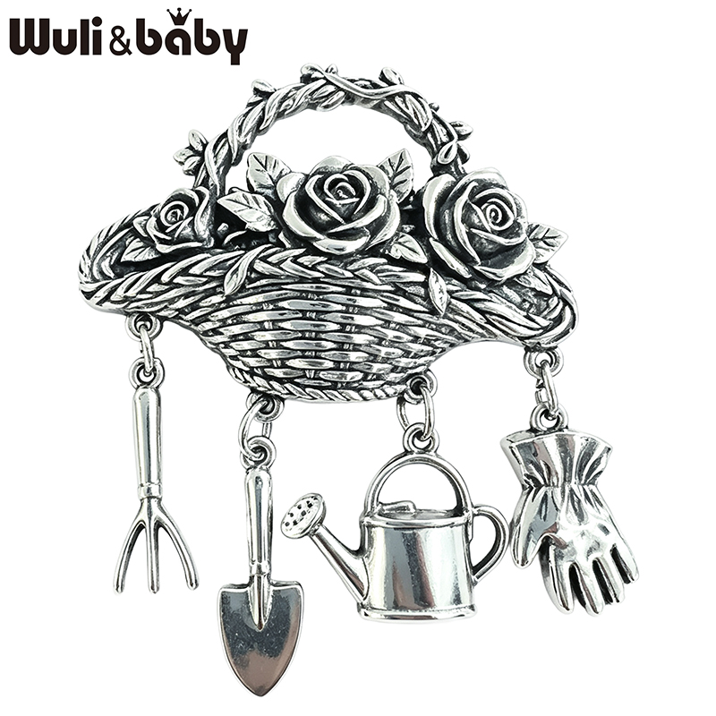 Wuli&baby Vintage Flowers Bask - Gardening Tools For 3 Year Old review and price