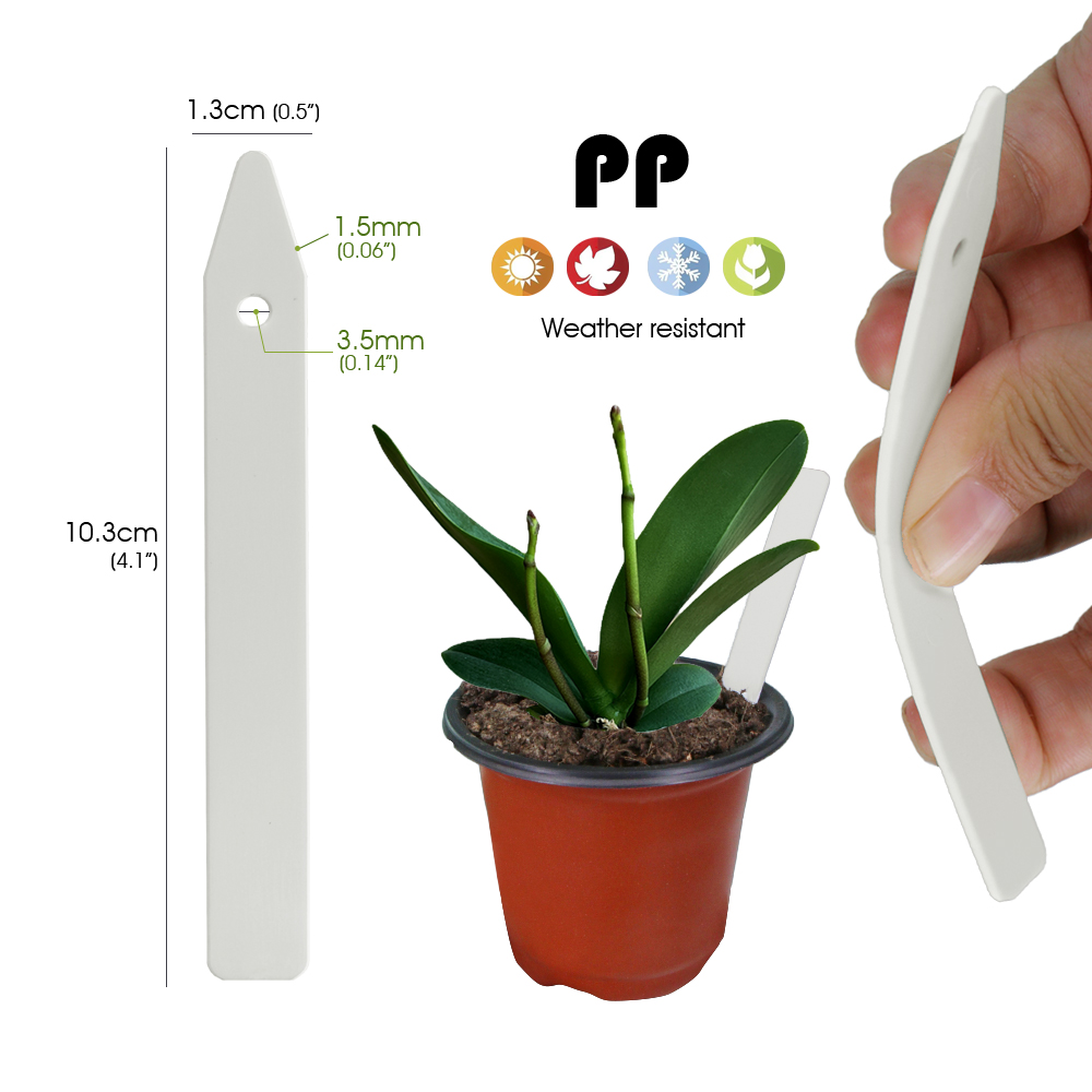 N314 PP Plant Label 10.3cm wit - Plant Label Tags review and price