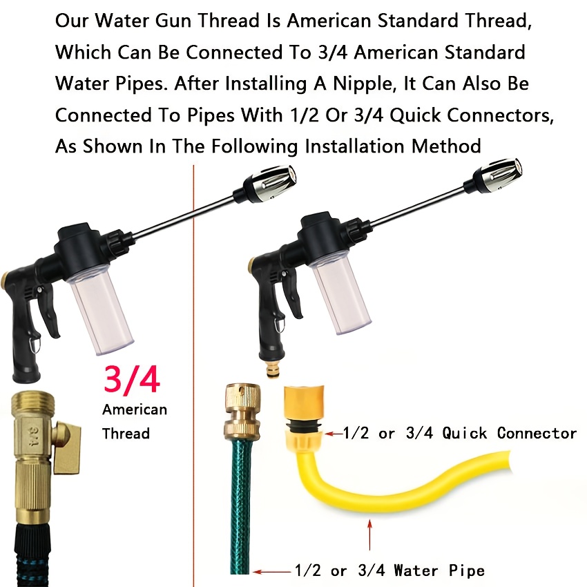 Garden Watering Gun Hose Nozzl - Gardening Tools Plastic review and price