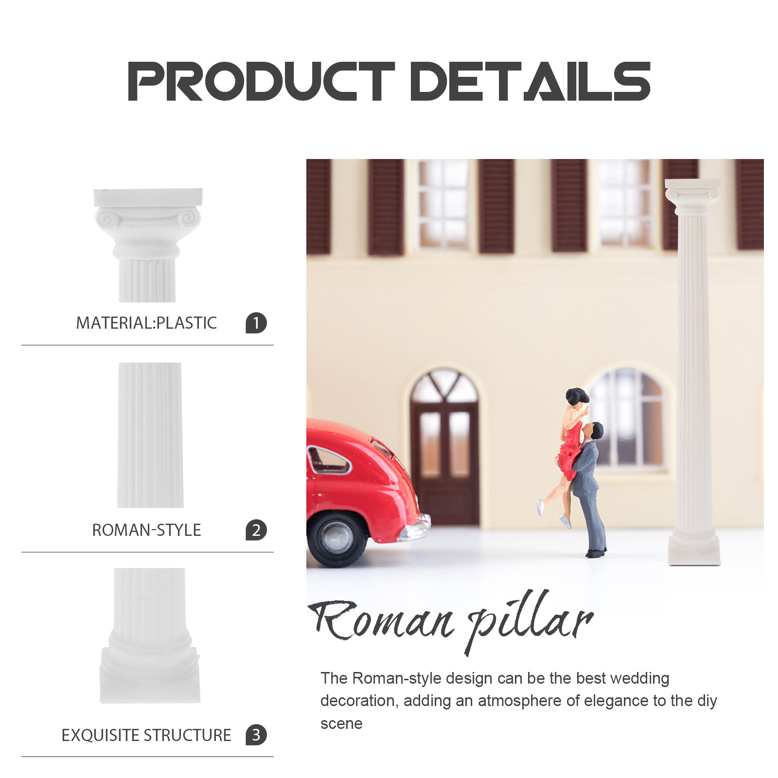 6Pcs Roman Column Pillar Mini  - Gardening Tools Photo review and price